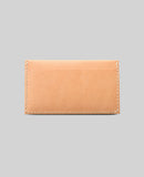 Vegetable Tan Two Pocket Card Case