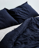 Linen Duvet Cover in Navy by IN BED