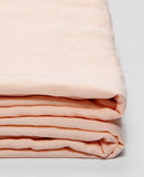 Linen Flat Sheet in Peach by IN BED