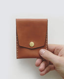 Snap Lock Pouch in Tan