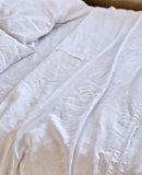 Linen Flat Sheet in White by IN BED