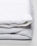 Linen Fitted Sheet in White by IN BED